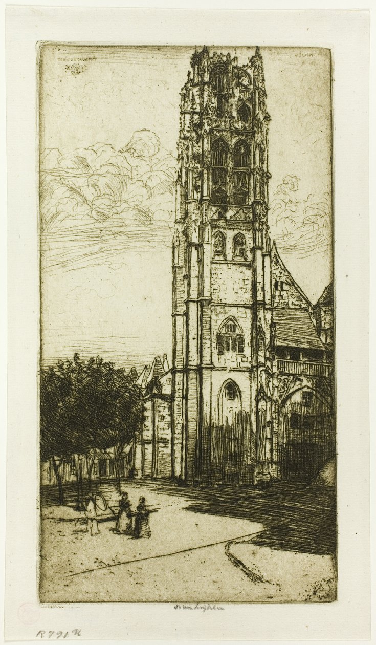 Tour St. Laurent, Rouen af Donald Shaw MacLaughlan
