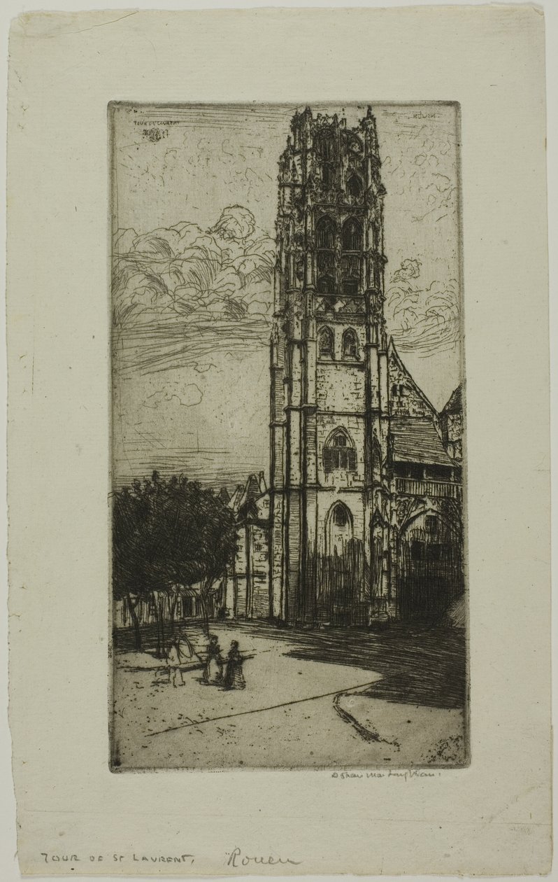 Tour St. Laurent, Rouen af Donald Shaw MacLaughlan