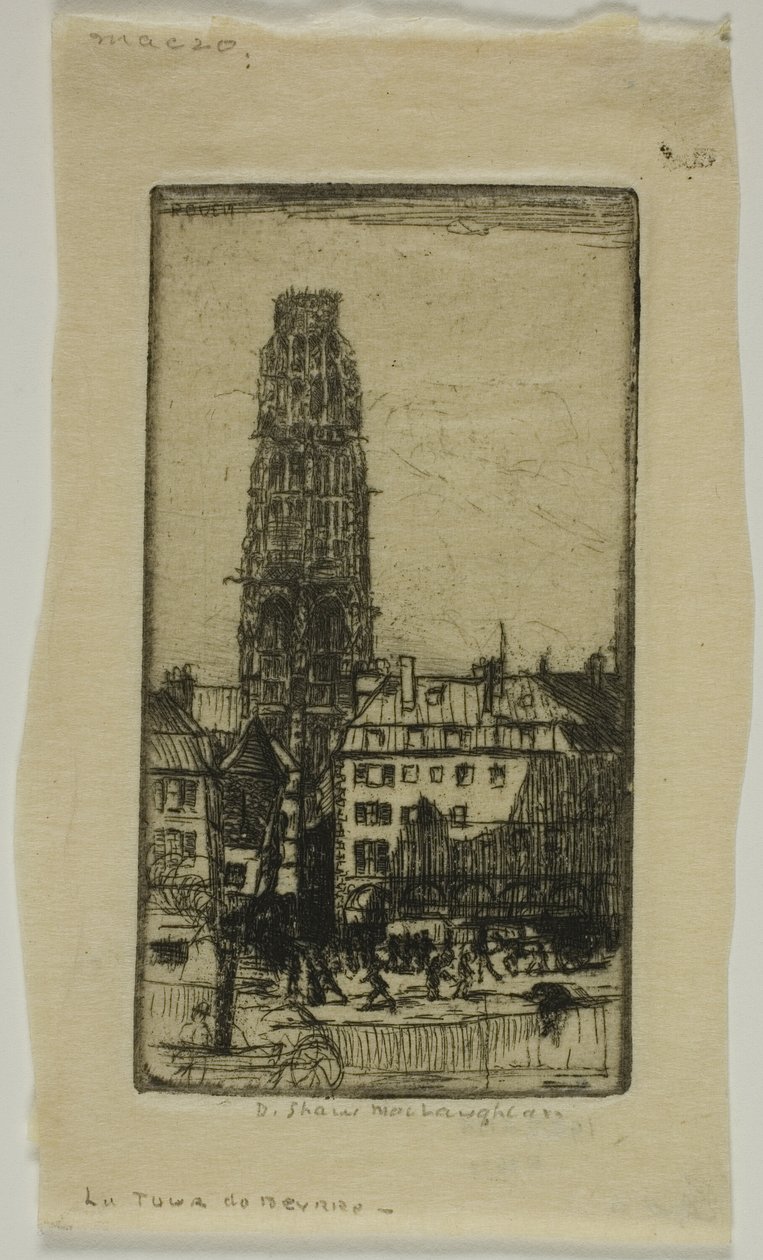 Smørtårnet, Rouen af Donald Shaw MacLaughlan