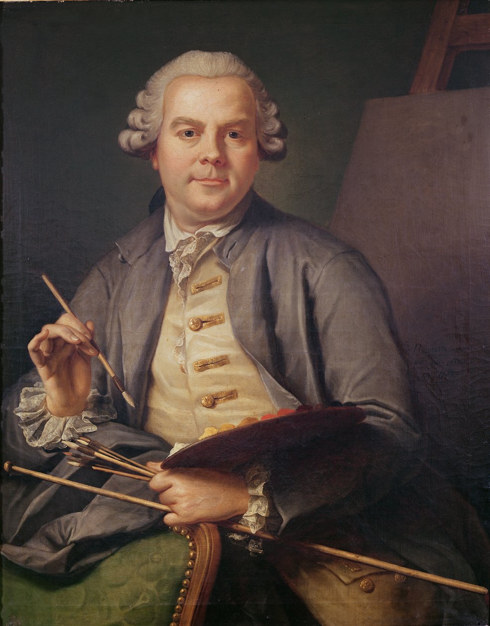 Selvportræt, 1758 af Donat Nonotte