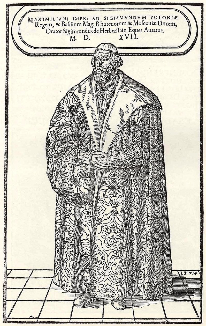Portræt af baron Sigmund von Herberstein, ambassadør i Polen og Rusland, 1559 af Donat Hübschmann