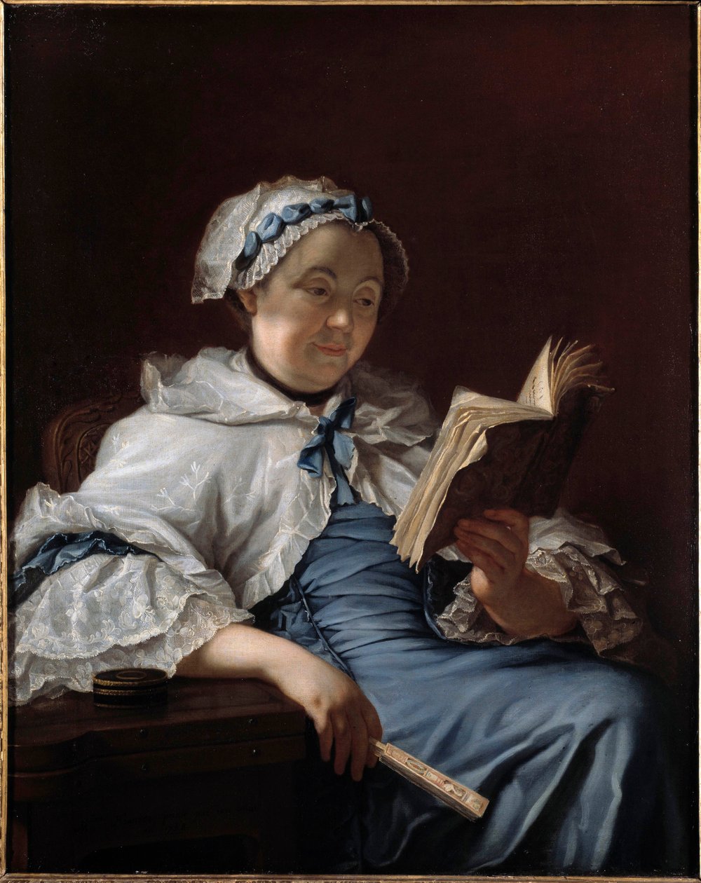 Portræt af Madame Nonotte Maleri af Donat Nonotte (1708-1785) 1758 Besancon. Museum for Skønne Kunster af Donat Nonotte