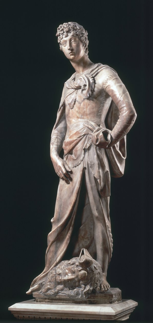 David, c.1408-11 (marble) af Donatello
