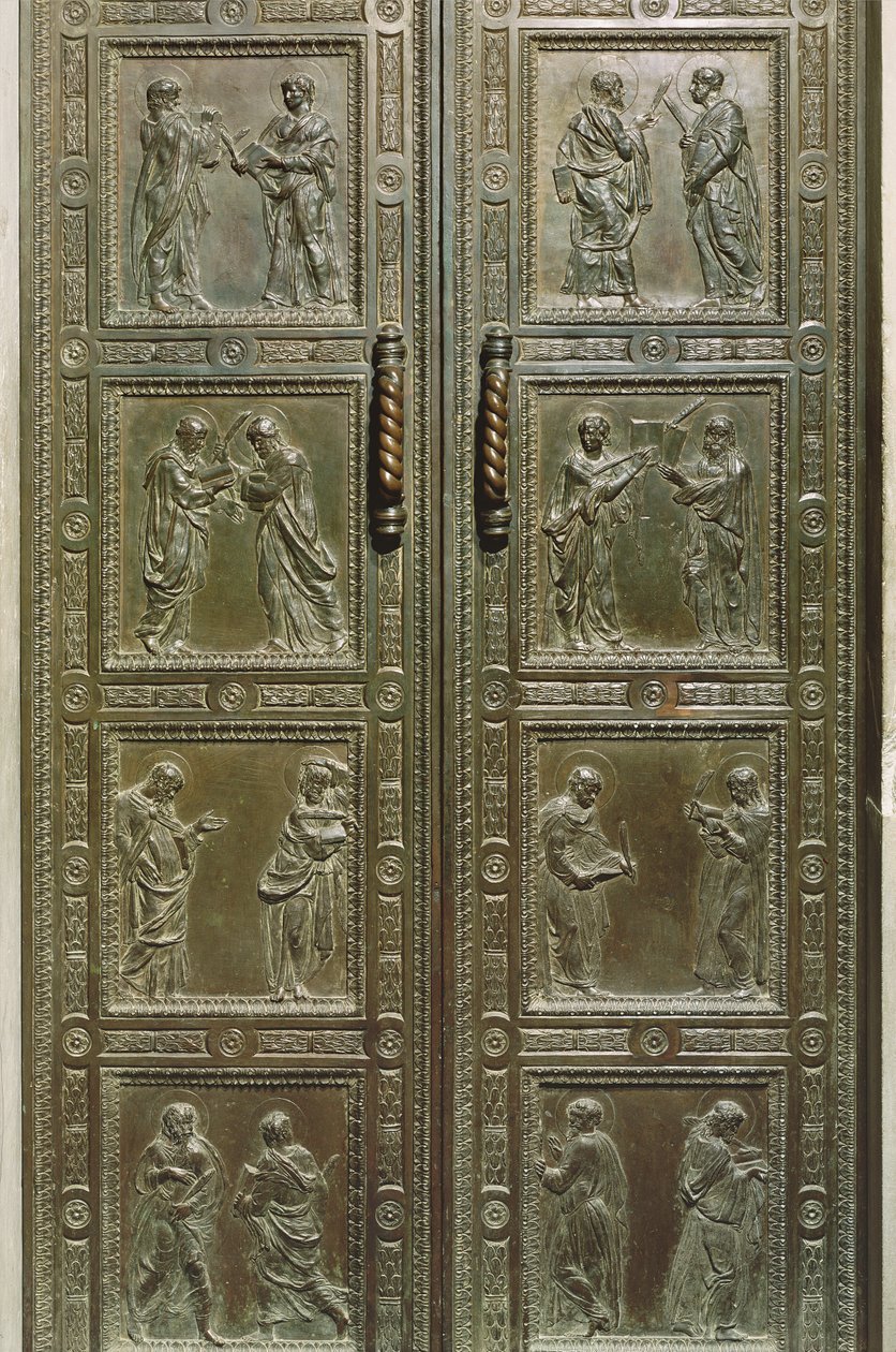 Døre, der forestiller martyrer, 1440-43 (bronze) (detaljer) af Donatello