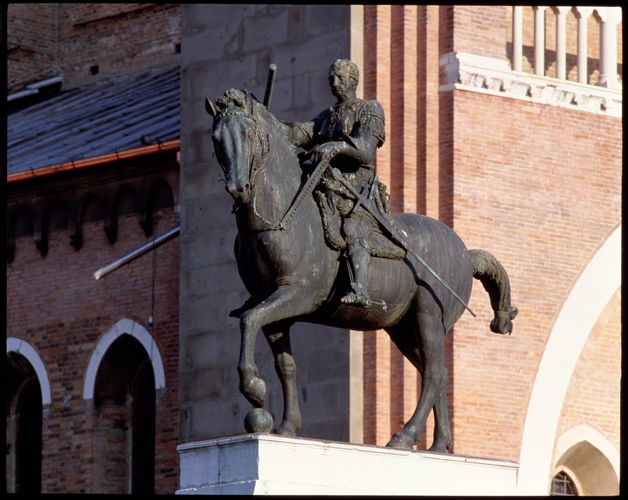 Rytterportræt af Gattamelata, 1453 (bronze) (se 139006 og 139007) af Donatello