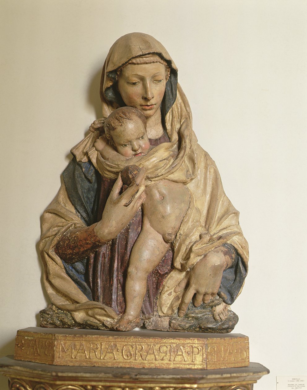 Madonna og barn (træ) af Donatello