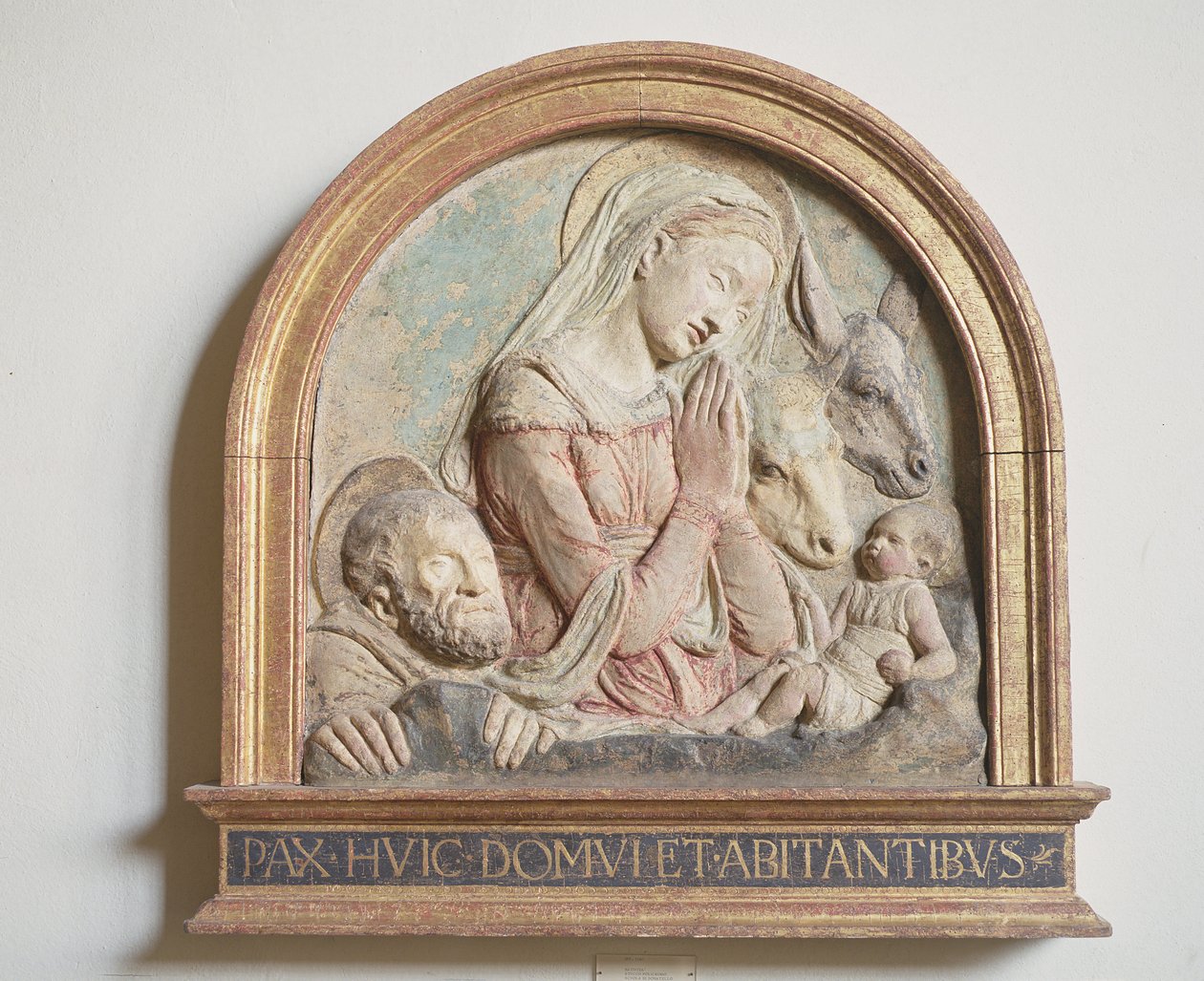Nativity (malet gips) af Donatello