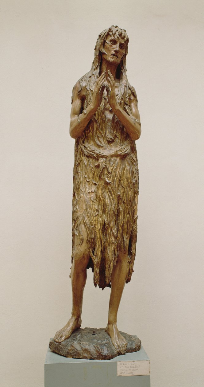 angrende Magdalene, ca. 1453-55 (træ) af Donatello