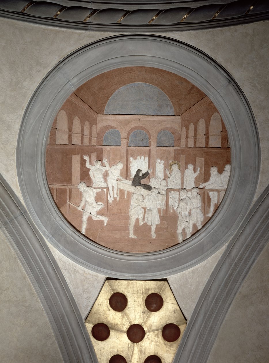 The Raisian of Drusiana, spandrel medaljon, ca. 1425 (gips) af Donatello