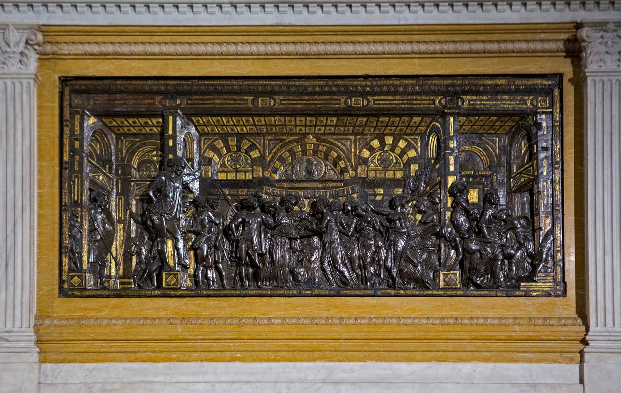Basrelief (bronze) af Donatello