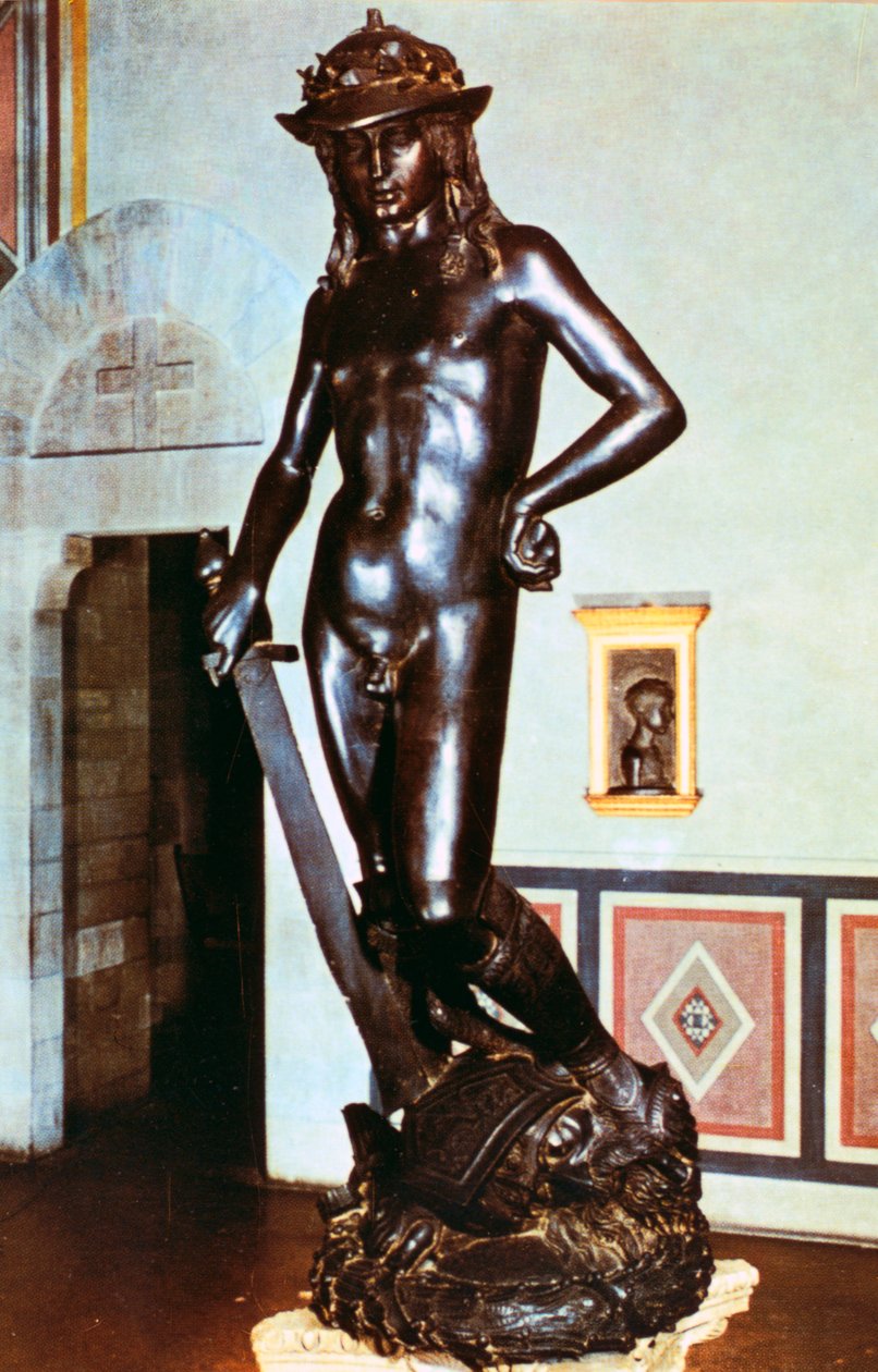 Bronzestatue af David, c1430-1440 af Donatello