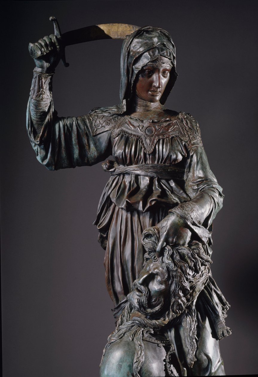 Judith og Holofernes. Bronze skulptur af Donatello