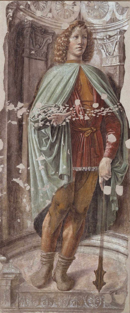 Bramante - Mand med kølle, ca. 1486 af Donato Bramante