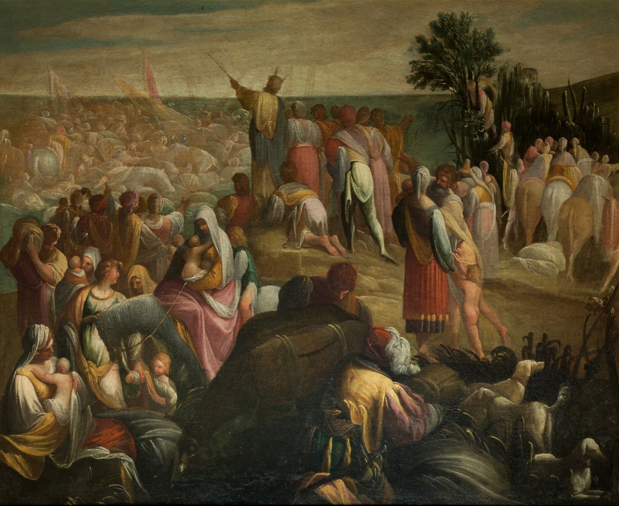 Israelitterne krydsede Det Røde Hav, ca. 1610. af Donducci