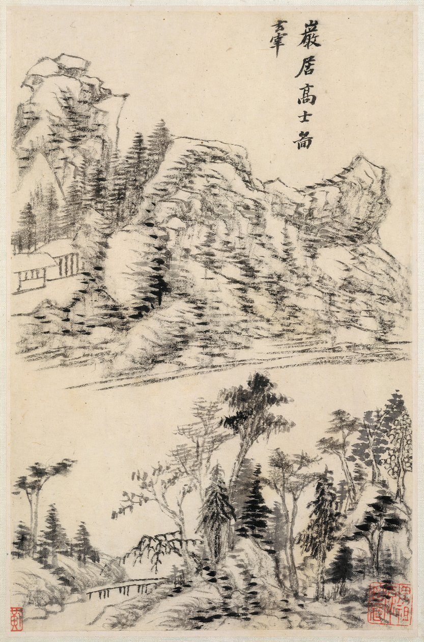 Landskaber efter gamle mestre, dateret 1630. af Dong Qichang