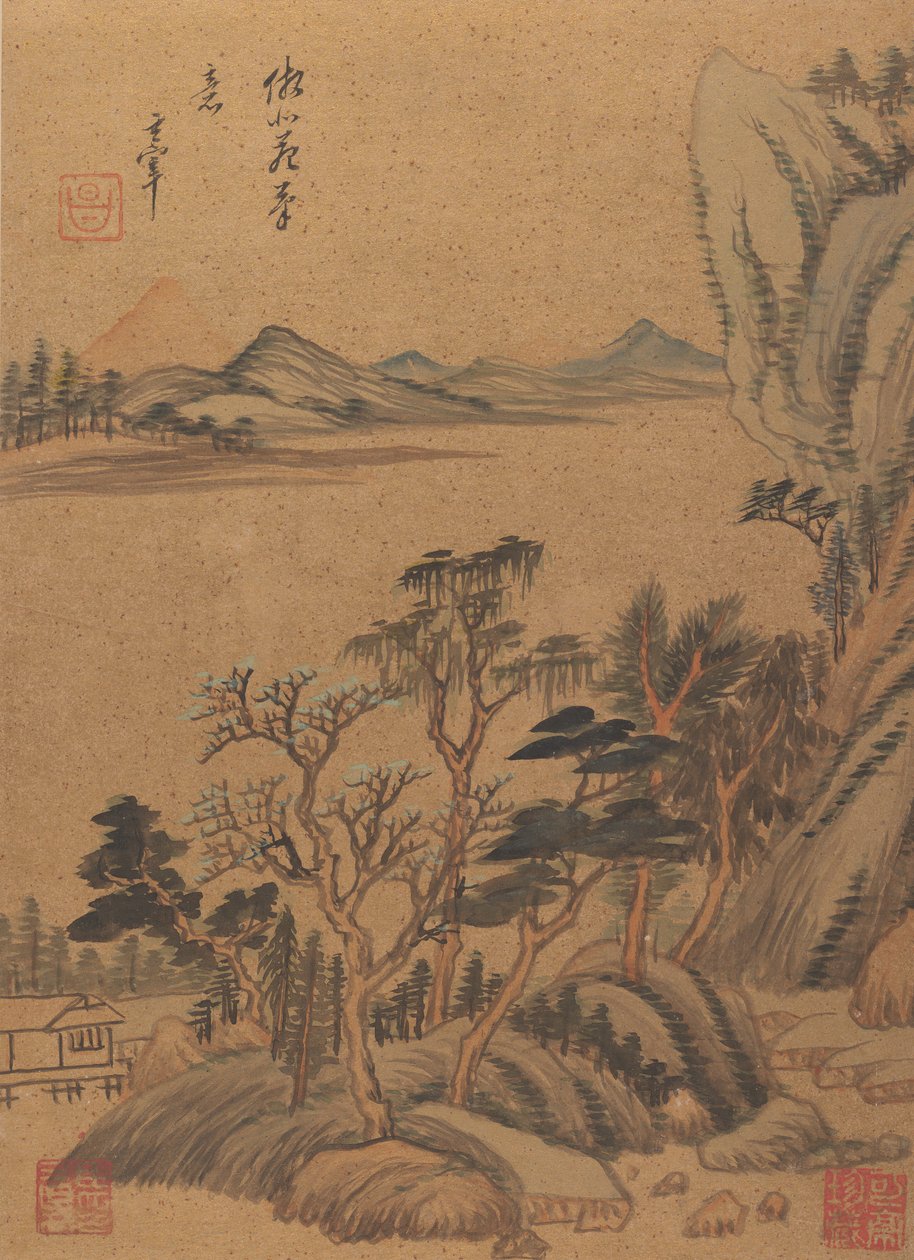 Landskaber og digte, 1600-tallet, formentlig efter 1625. af Dong Qichang