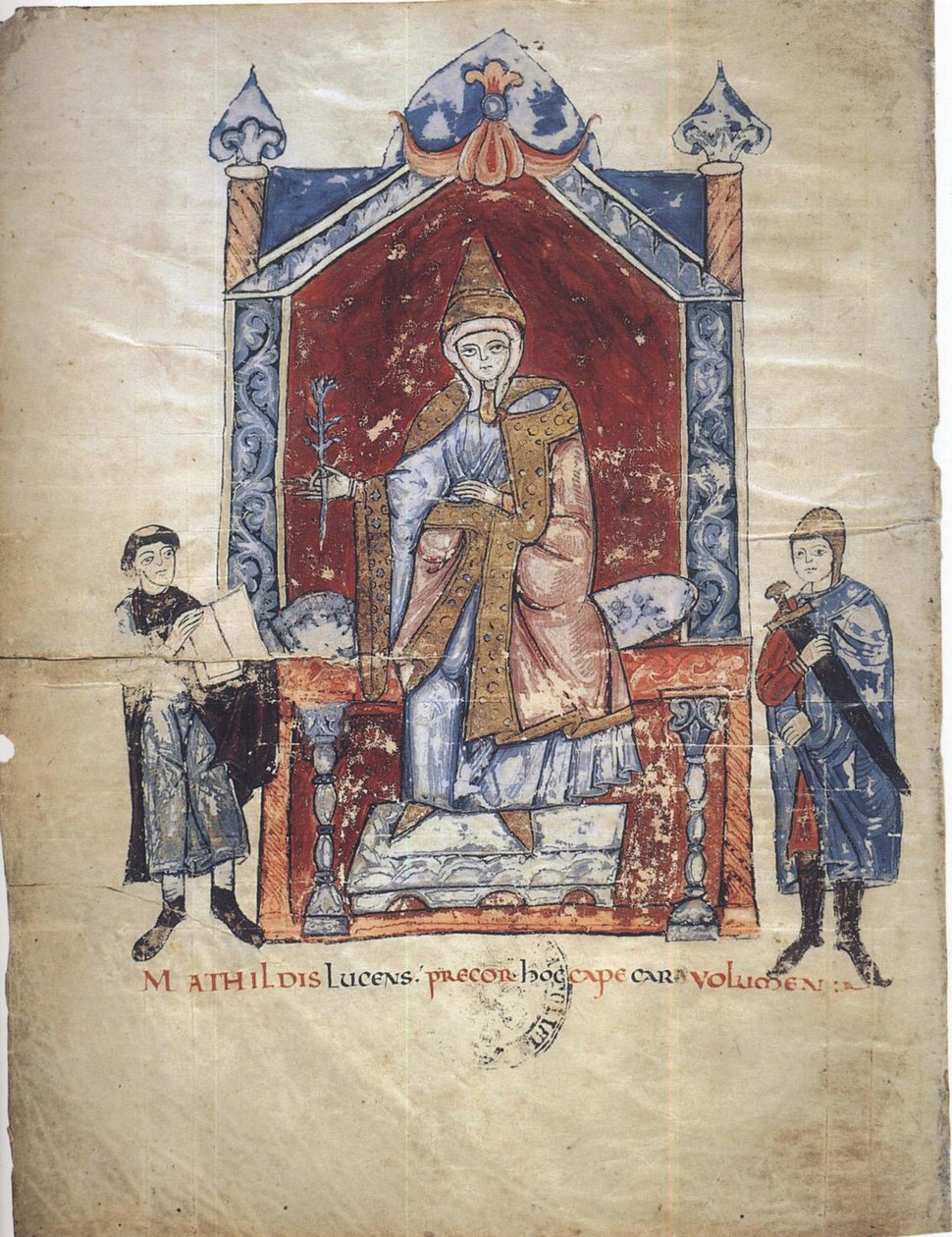 Matilda af Toscana Fra: Vita Mathildis di Donizone di Canossa, mellem 1111 og 1115 af Donizone di Canossa