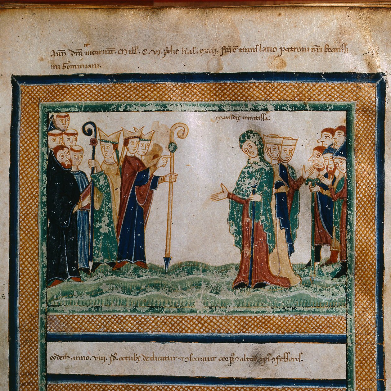 Matilda of Tuscany From: Vita Mathildis di Donizone di Canossa, Between 1111 and 1115dani af Donizone di Canossa
