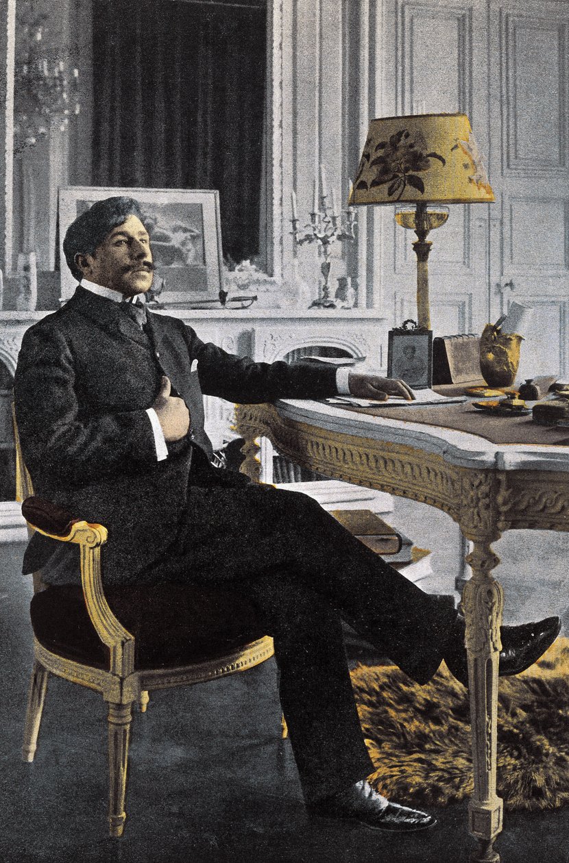 Portræt af Paul Adam (1862-1920), fransk forfatter - Paul Adam Fransk forfatter - foto af Paul Francois Arnold Cardon (1858-1941) (Dornac) af Dornac