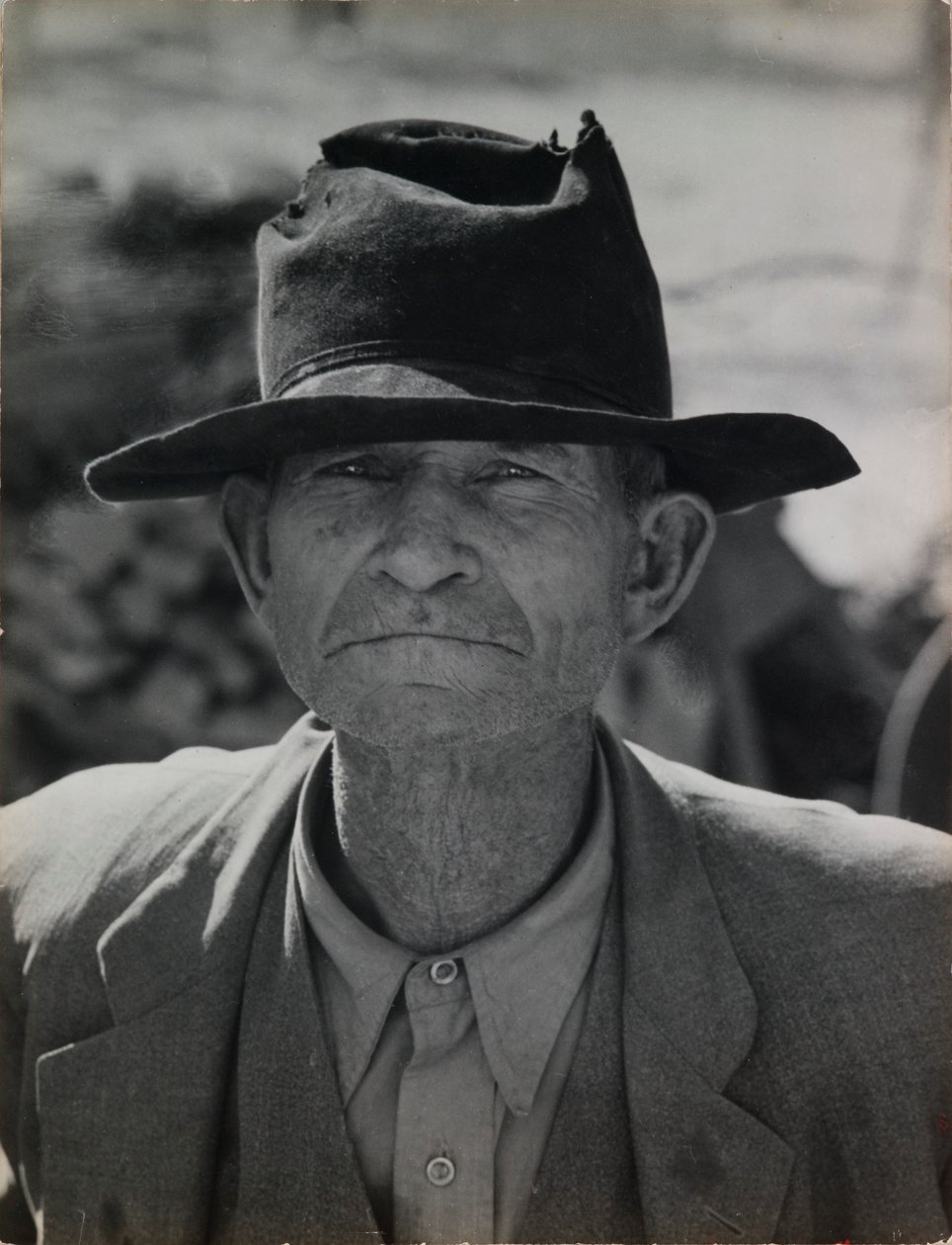 Tidligere lejerlandmand på Relief Grant, Imperial Valley, Californien af Dorothea Lange