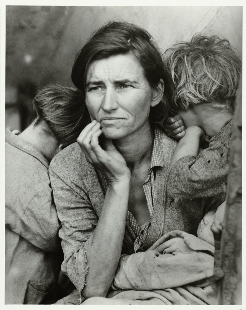 Portret af Florence Owens Thompson Vandrende mor, 1936 (original titel) af Dorothea Lange