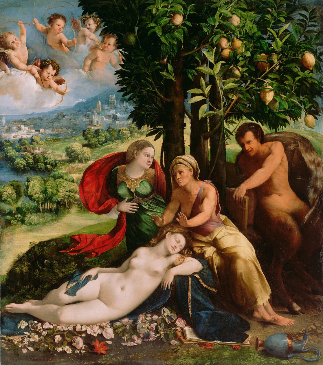Mytologisk scene af Dosso Dossi