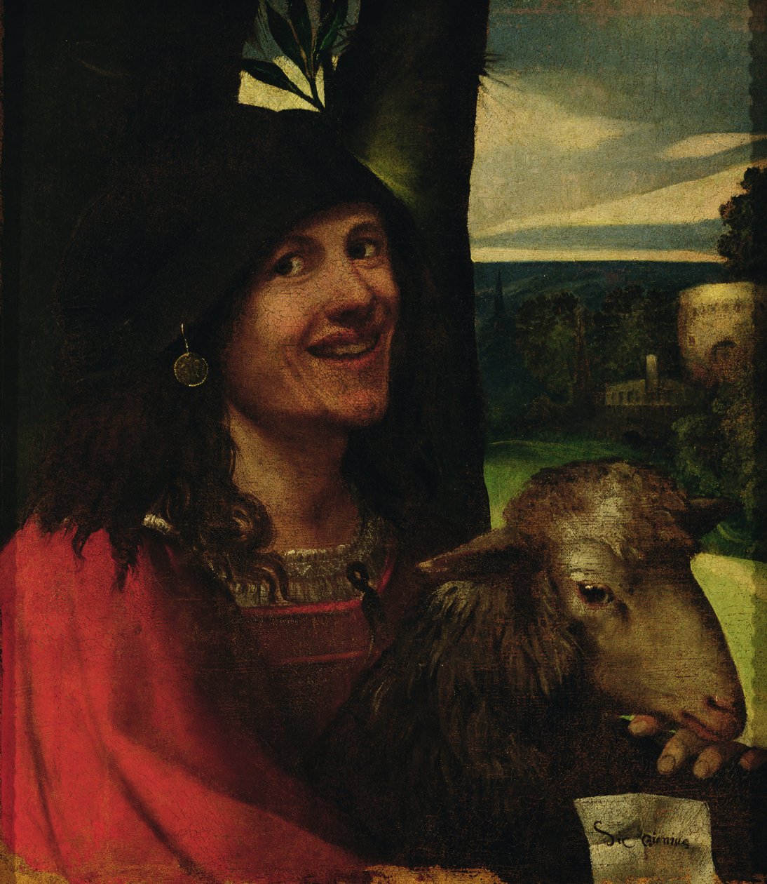 Portræt af en Hofnarr af Dosso Dossi