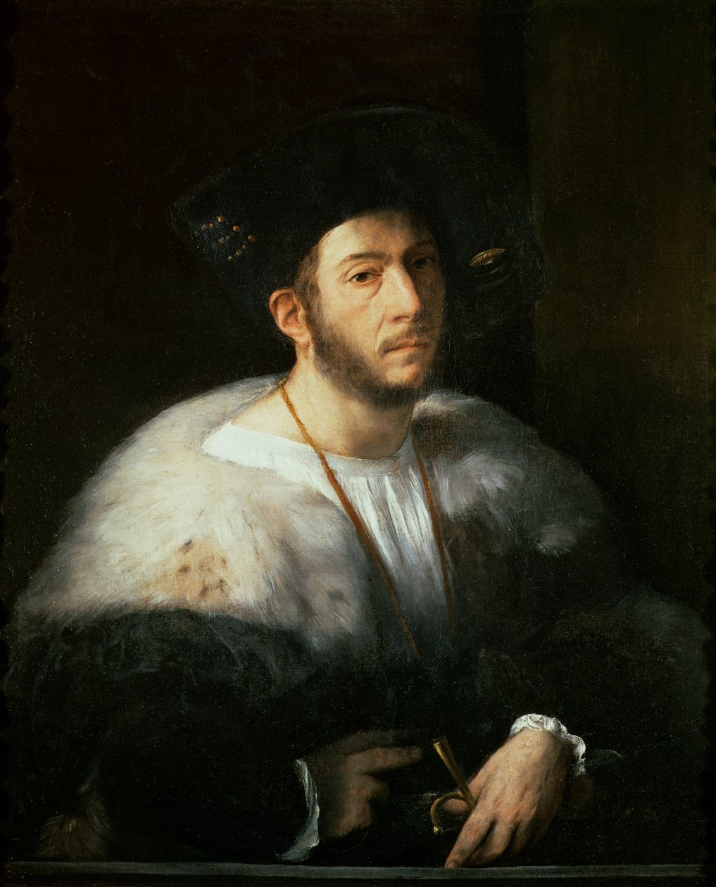 Portræt af en mand, muligvis Cesare Borgia (1476-1507) af Dosso Dossi