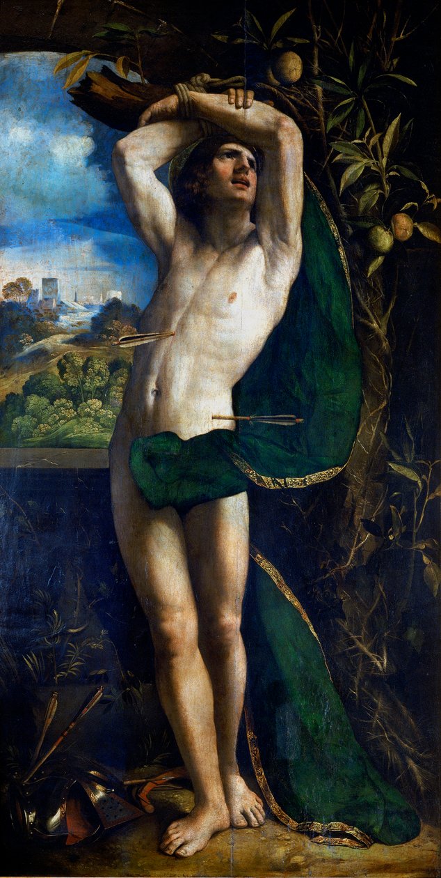 Sankt Sebastian af Dosso Dossi