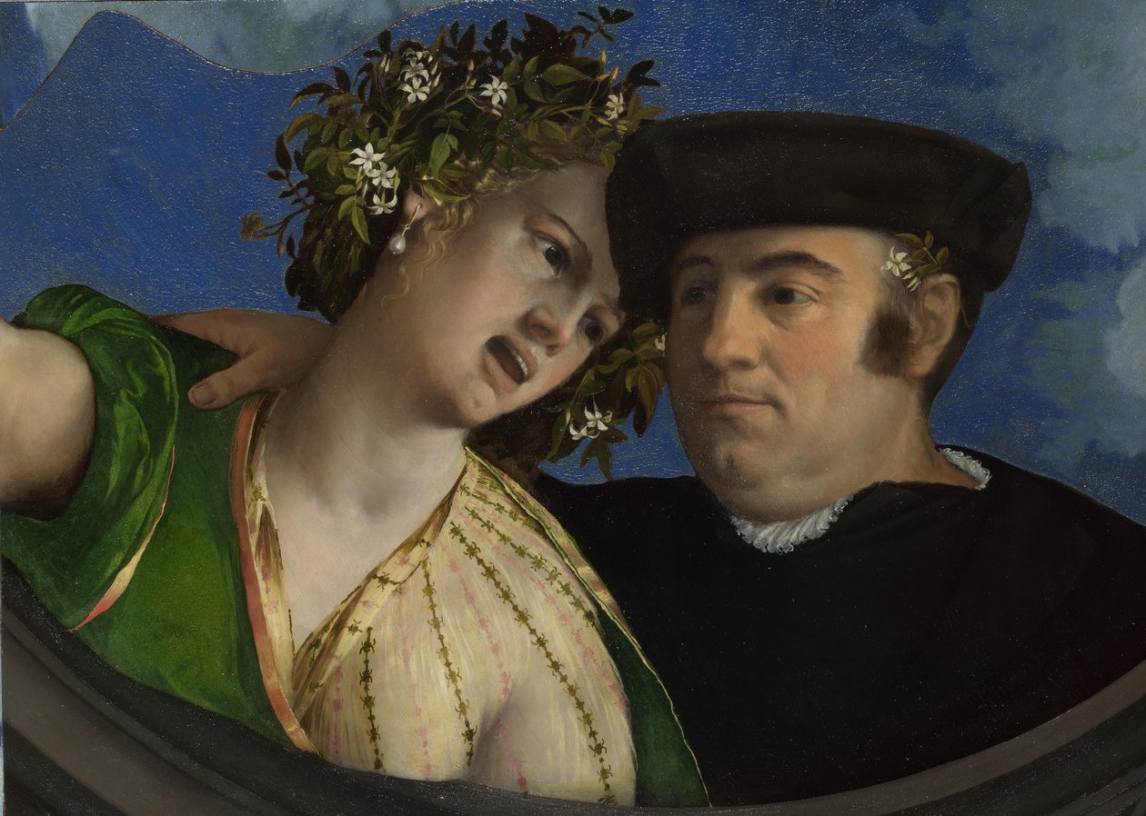 En mand, der omfavner en kvinde, ca 1524 af Dosso Dossi