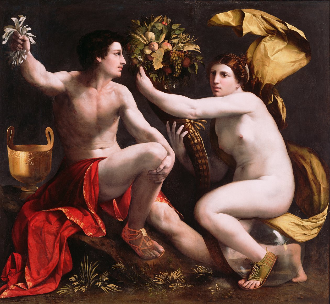 Allegory of Fortune, ca. 1530 (olie på lærred) af Dosso Dossi