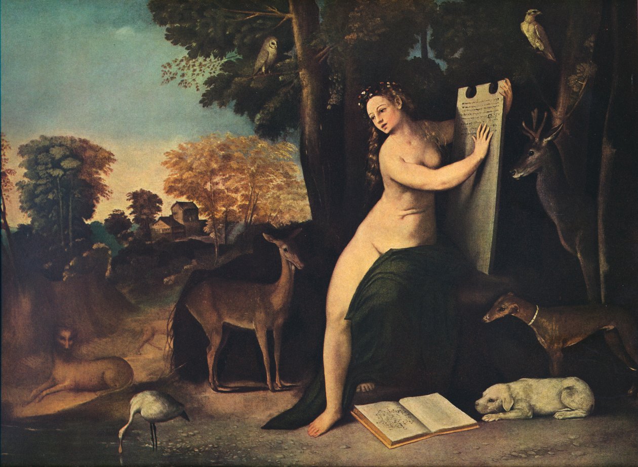 Circe og hendes elskere i et landskab, c1525 af Dosso Dossi
