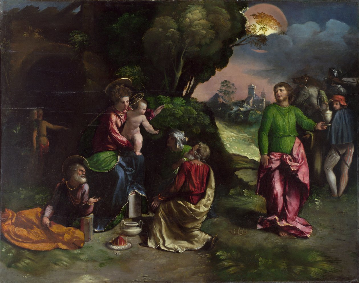 Dossi, Dosso (ca. 1486-1542) The Adoration of the Kings Olie på træ ca. 1535 National Gallery, London 85,1x108 af Dosso Dossi