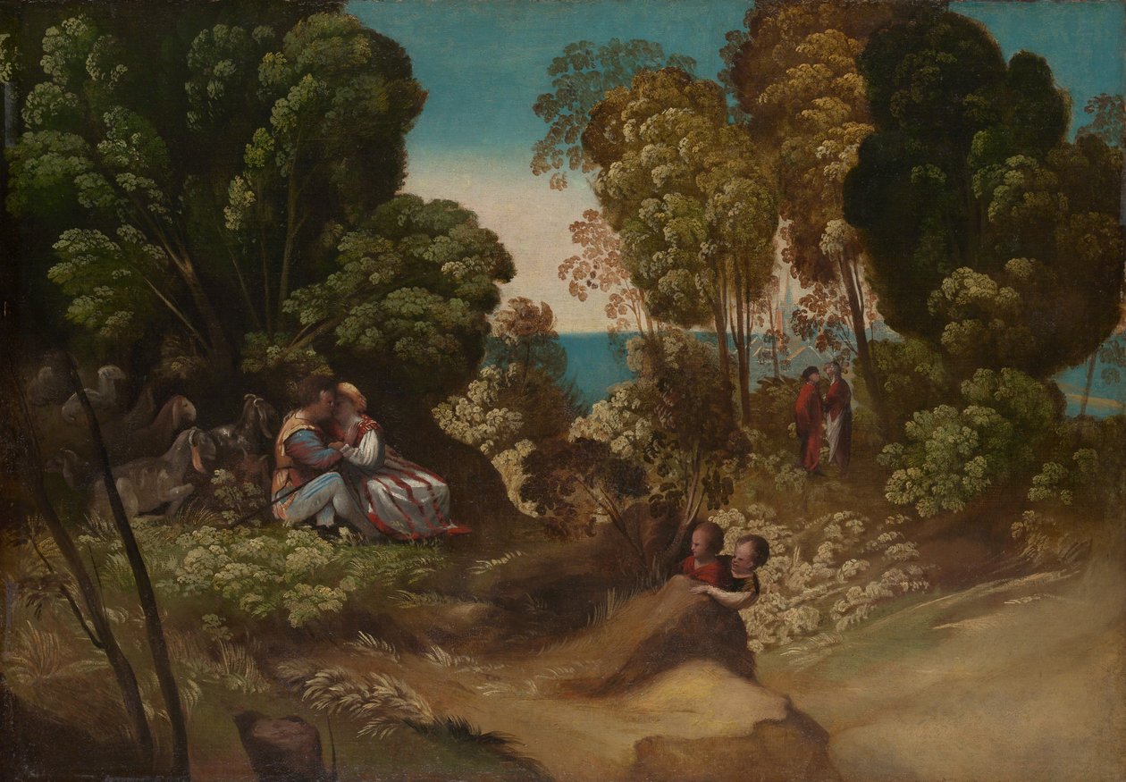 The Three Ages of Man, ca. 1515-20 (olie på lærred) af Dosso Dossi