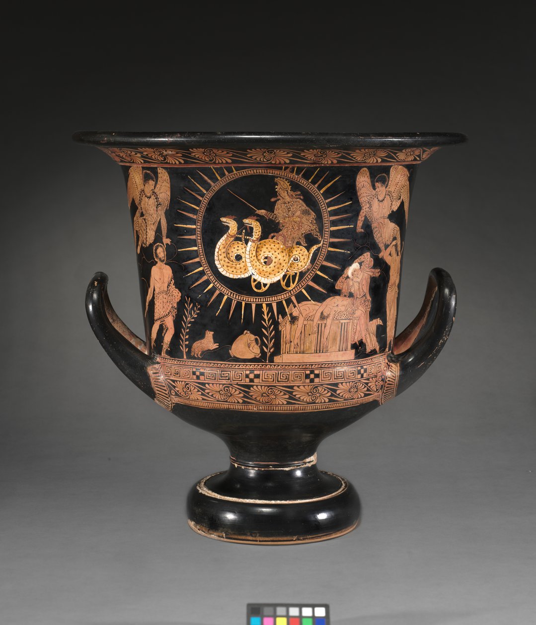 Detalje fra en rød-figur lekythos af Douris