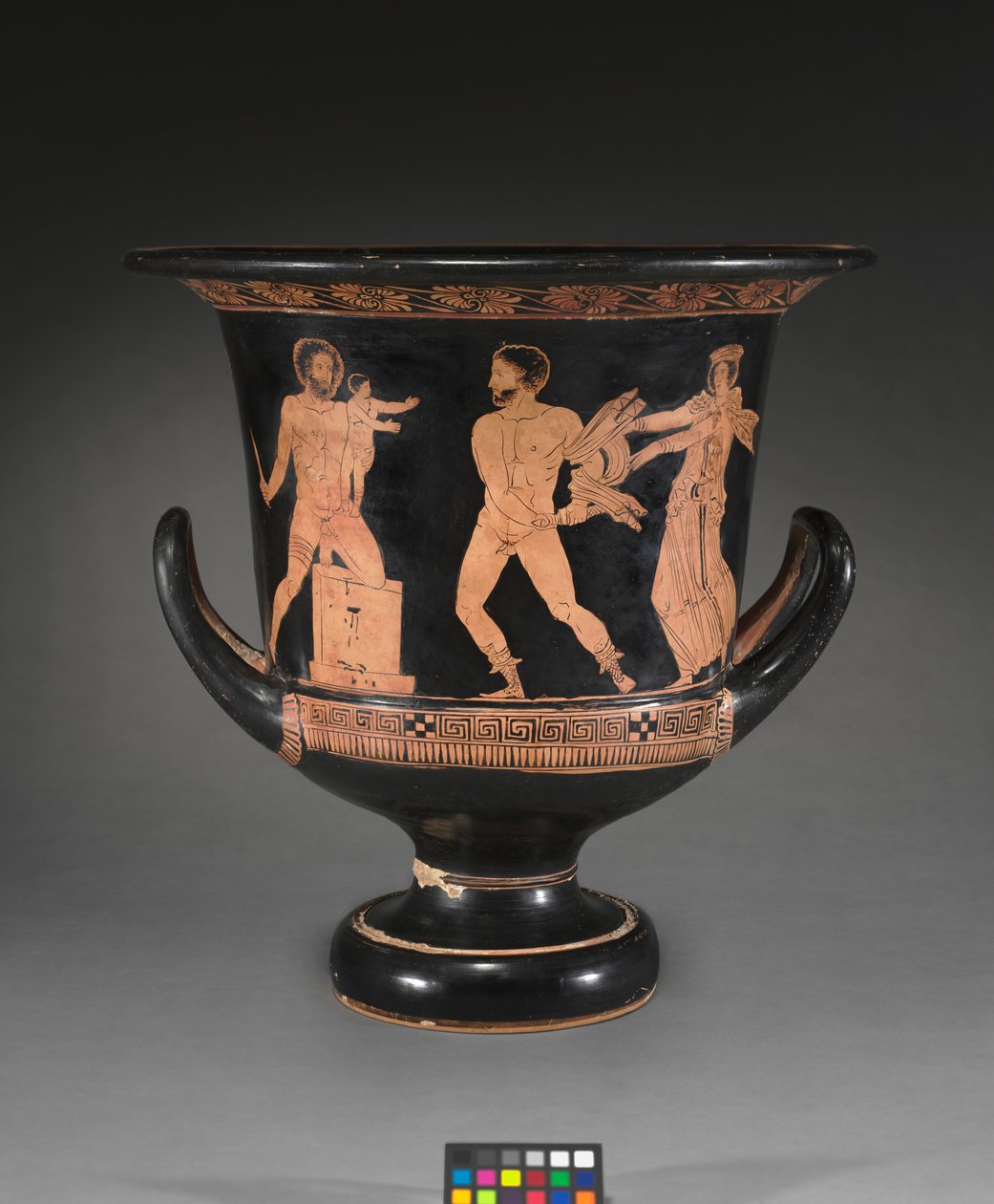 Detalje fra en rød-figur lekythos af Douris
