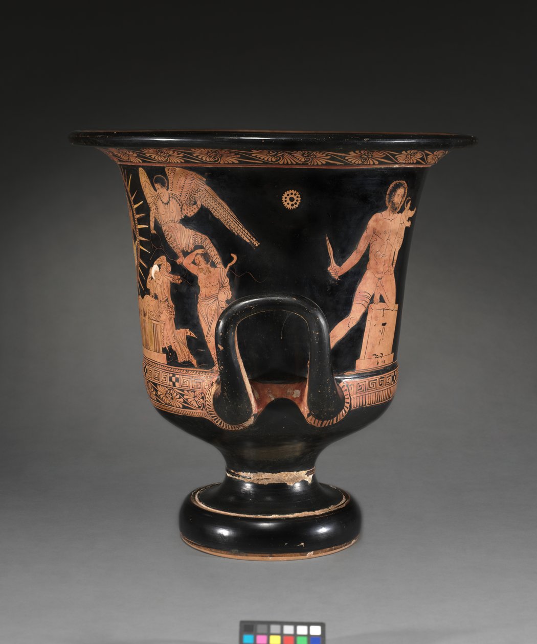 Detalje fra en rød-figur lekythos af Douris