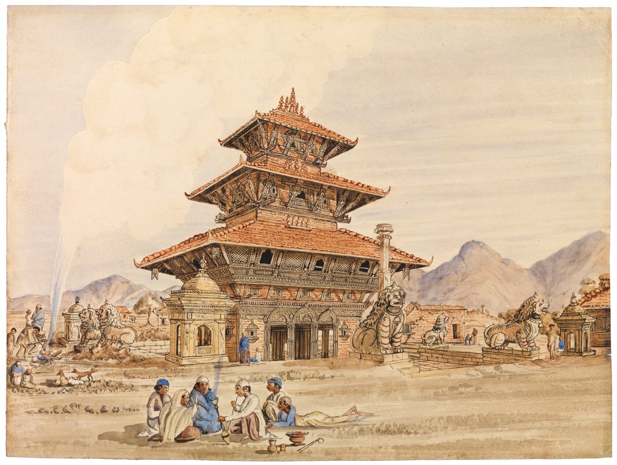 Devi-templet, Patan, Nepal, 1850