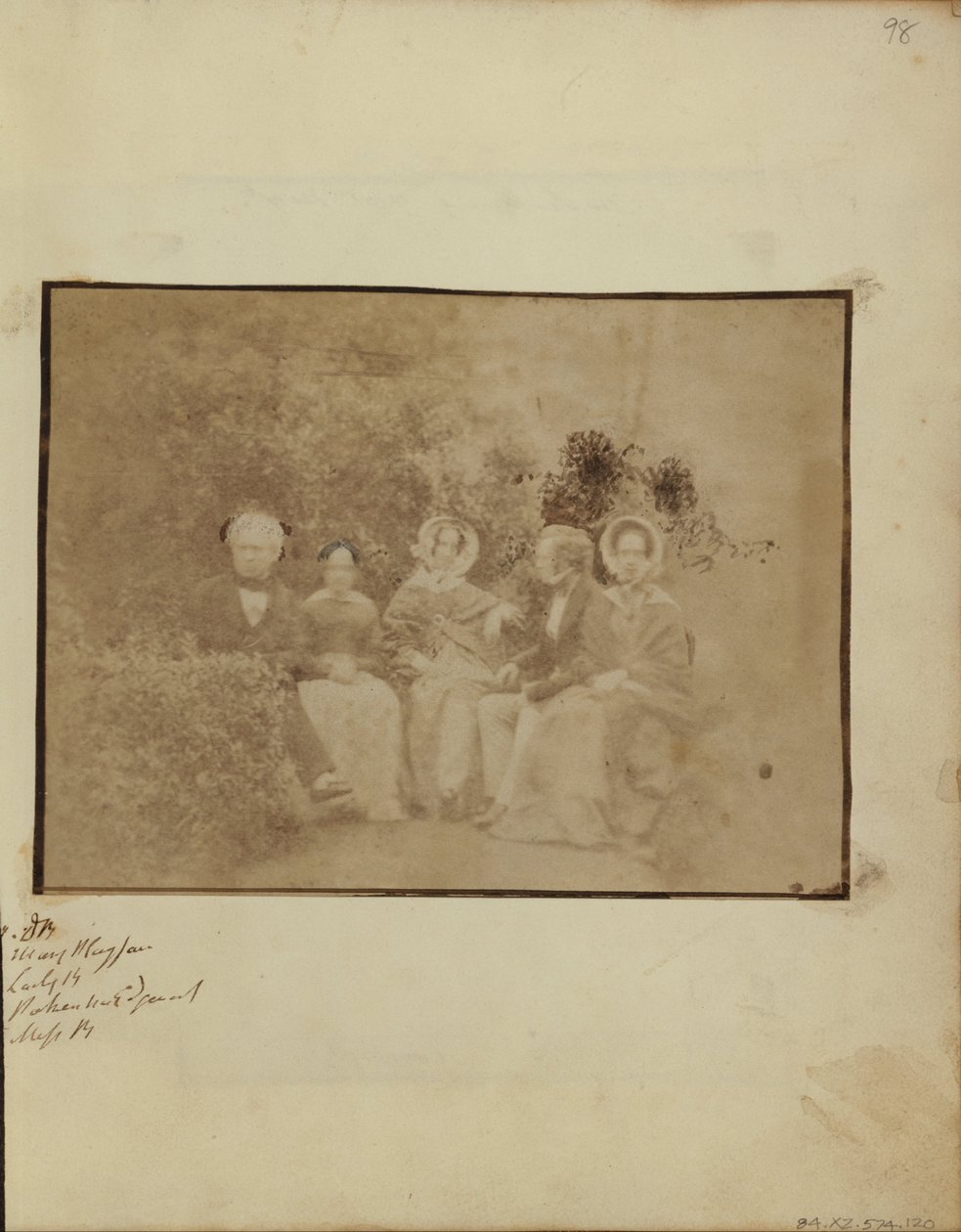 Sir David Brewster med Miss Mary Playfair, Lady Brewster, Mr. Pakenham Edgeworth og Miss Brewster af Dr. John Adamson