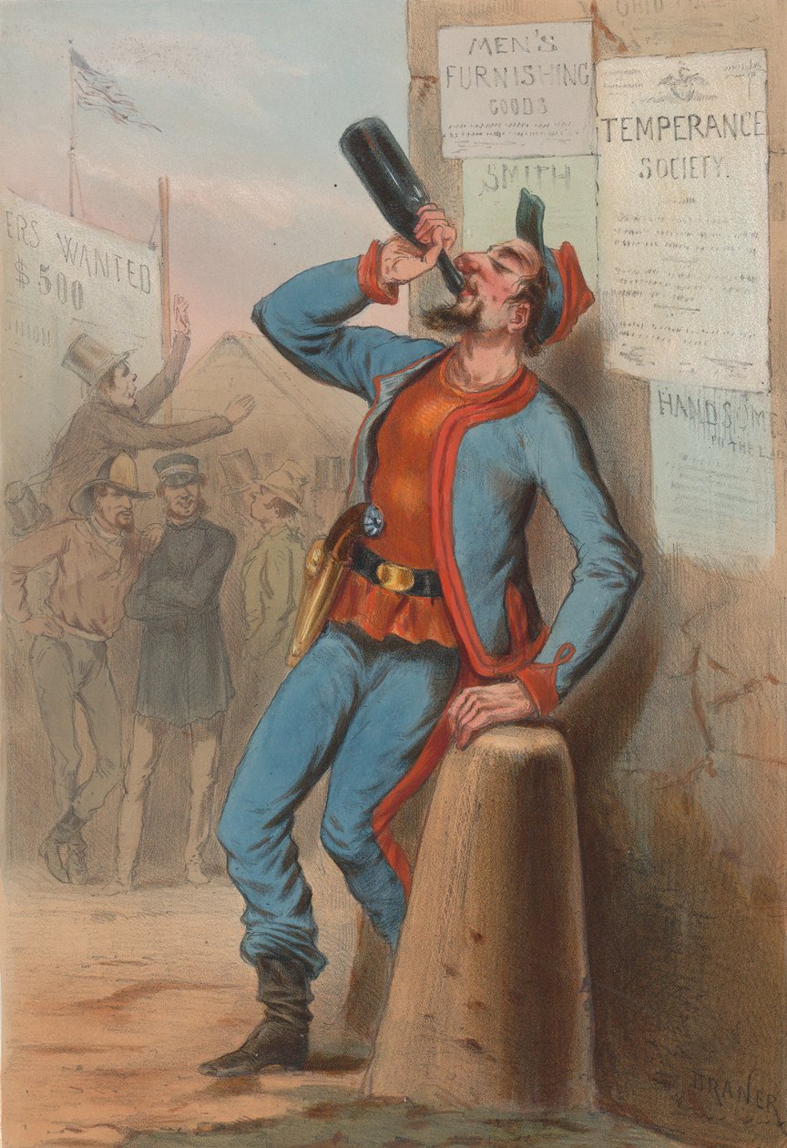 USA 1865 - New-York Fire-Brigade Zouaves, 1865. af Draner