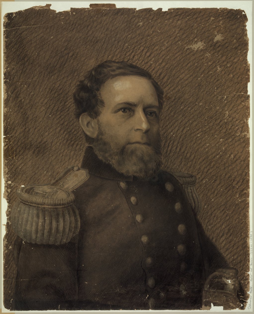 Admiral Andrew H. Foote, hoved-og-skuldre-portræt, i militæruniform Abstrakt/medium af Drawings