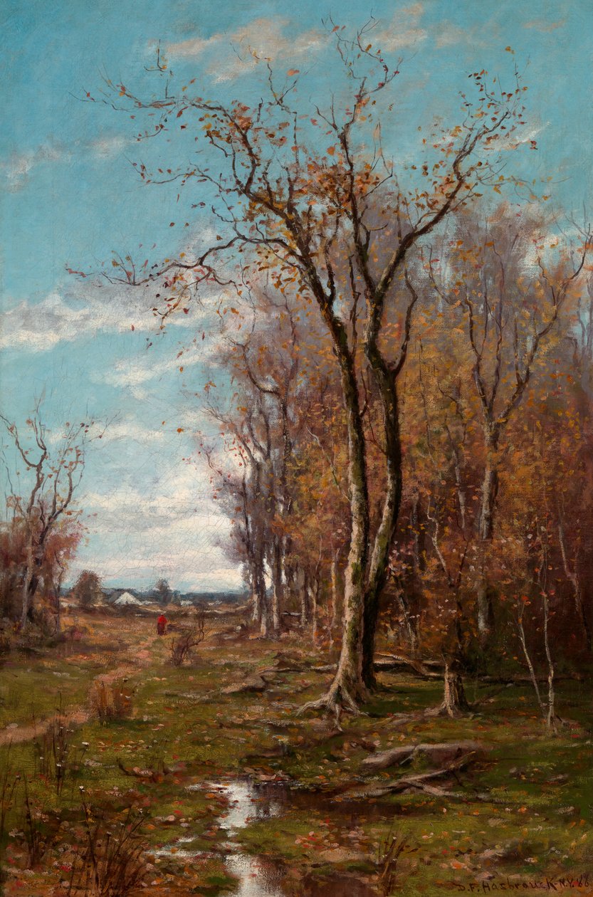 Efterårslandskab, 1886. af Du Bois Fenelon Hasbrouck