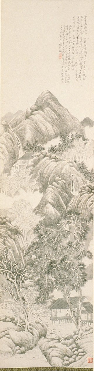 The Purple Plantain Retreat efter Tang Yin af Du Qian