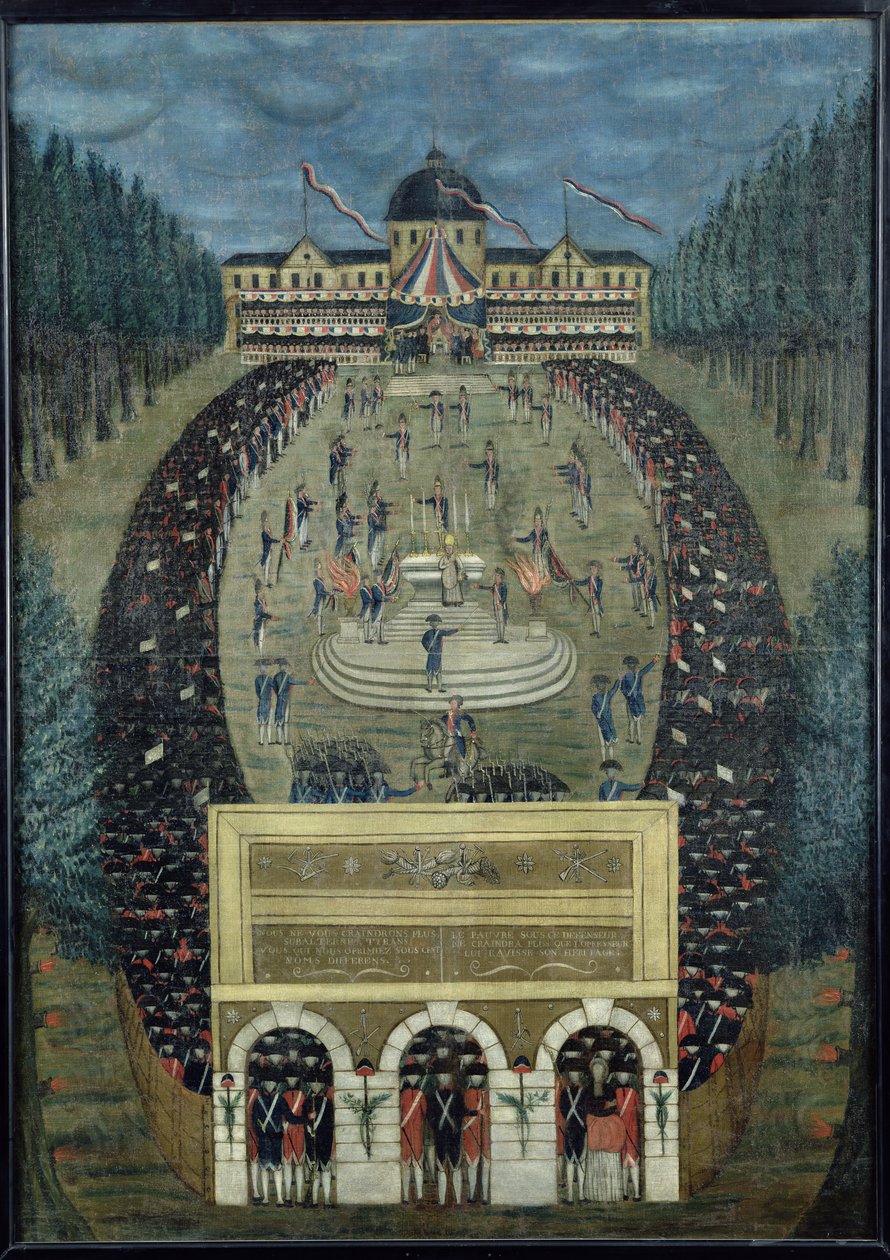 Fete de la Federation, 14. juli 1790 af Dubois