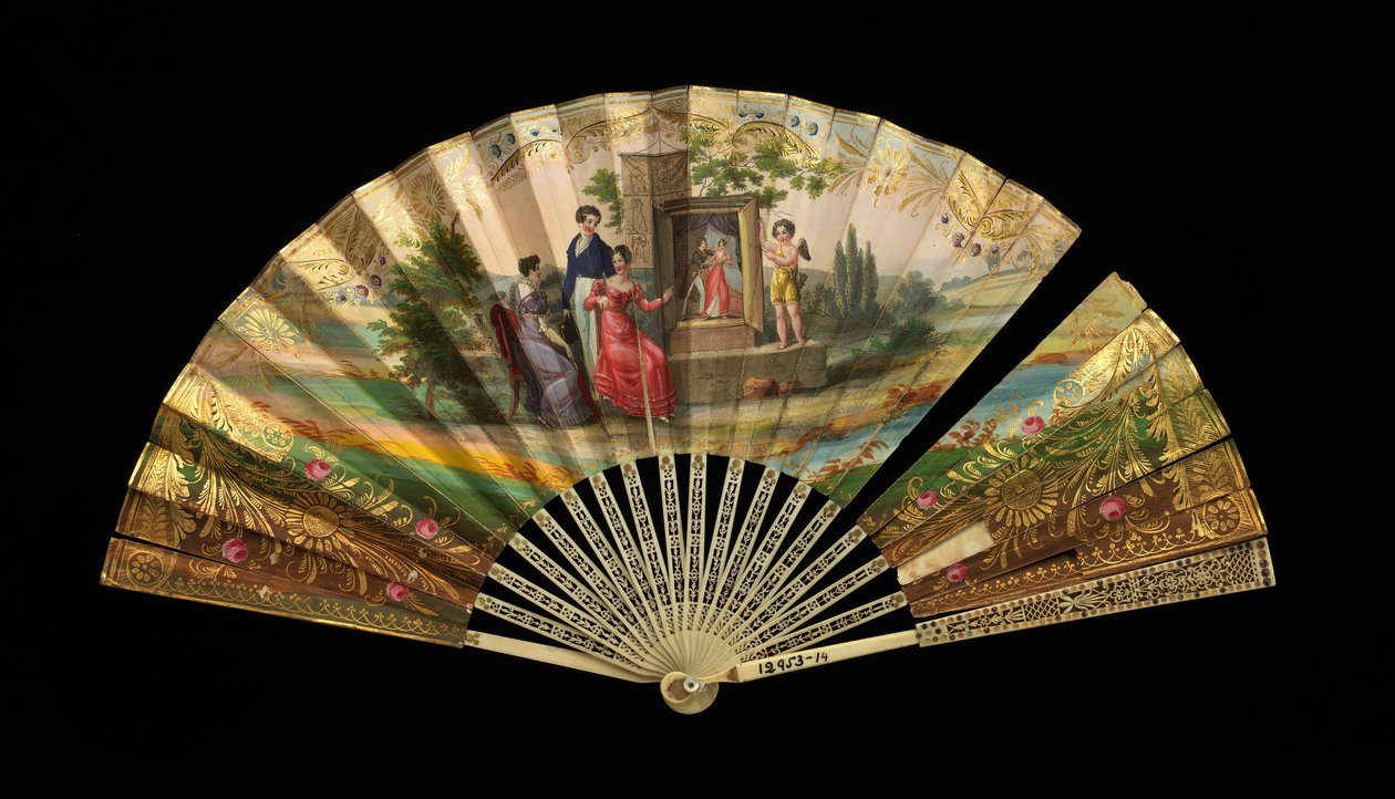 Fan, fransk, 1820-30. af Dubois