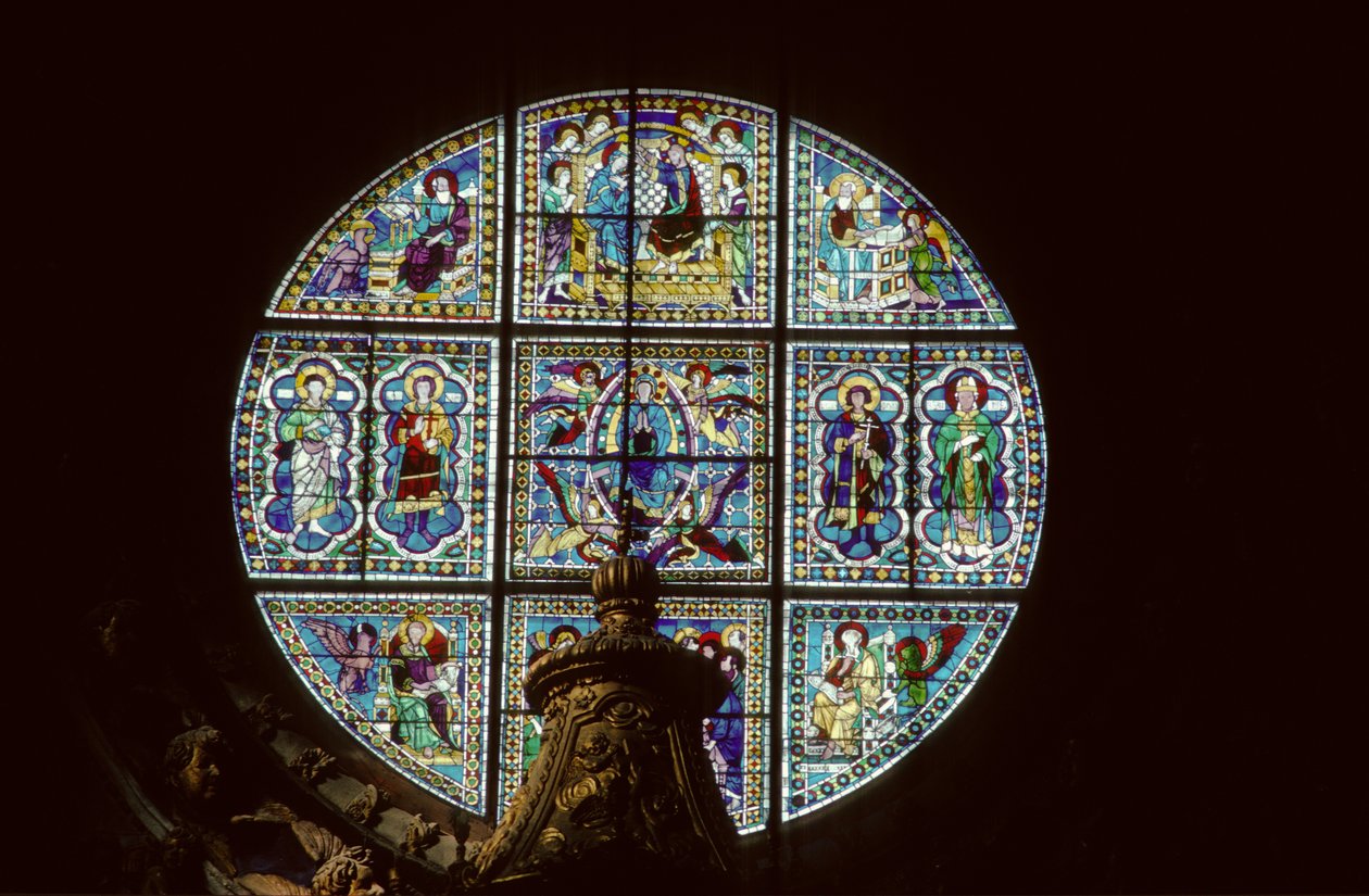 Østrose vindue (farvet glas) af Duccio di Buoninsegna