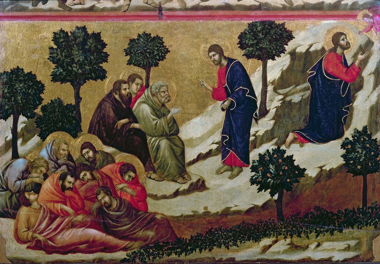 Maesta: Agony in the Garden of Getsemane, 1308-11 af Duccio di Buoninsegna