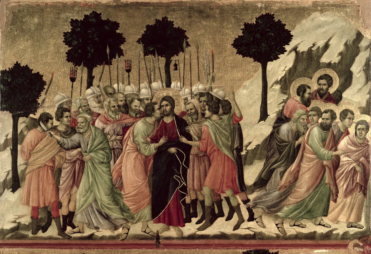 Maesta: Forræderi mod Kristus, 1308-11 af Duccio di Buoninsegna