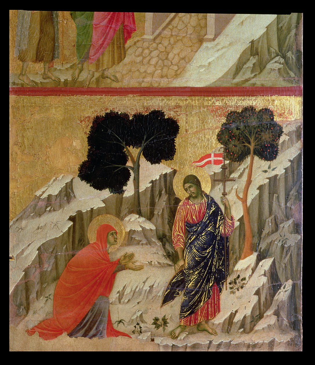 Tristhed: Rør mig ikke, 1308-11 af Duccio di Buoninsegna