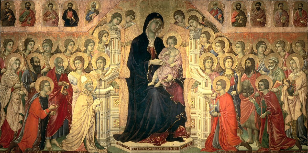 The Maesta, 1308-11 (tempera på panel) af Duccio di Buoninsegna